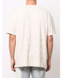 Ksubi Cross Motif Cotton T Shirt