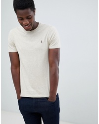 Polo Ralph Lauren Custom Slim Fit T Shirt Player Logo In Beige Marl