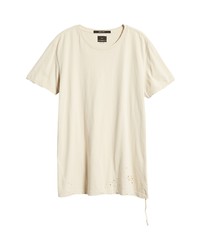 Ksubi Distressed Longline T Shirt