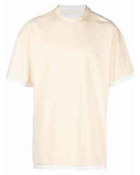 Jil Sander Double Layer Cotton T Shirt