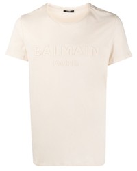 Balmain Embossed Logo T Shirt