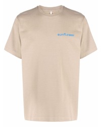 Sunflower Graphic Print Cotton T Shirt