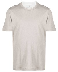Brunello Cucinelli Layered Plain T Shirt