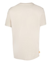 Timberland Logo Embroidered Cotton T Shirt