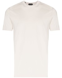 Tom Ford Logo Embroidered Crew Neck T Shirt