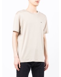 Emporio Armani Logo Patch Cotton T Shirt