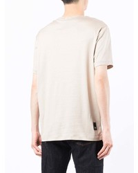 Emporio Armani Logo Patch Cotton T Shirt