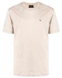 Emporio Armani Logo Patch Cotton T Shirt