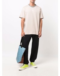 MSGM Logo Print Crew Neck T Shirt