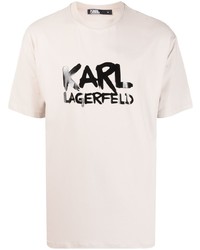 Karl Lagerfeld Logo Stamp Short Sleeve T Shirt