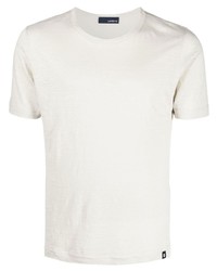 Lardini Logo Tag Shortsleeved Linen T Shirt