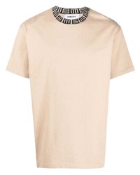 Ambush Monogram Ribbed Collar T Shirt