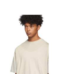 Keenkee Off White And Grey Roll Up T Shirt