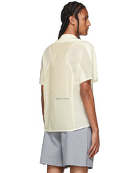 Li-Ning Off White Cordura Paneled T Shirt