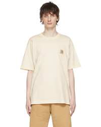 CARHARTT WORK IN PROGRESS Off White Cotton T Shirt