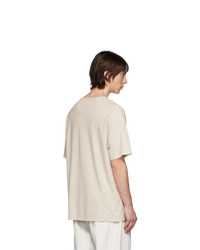 Lemaire Off White Crepe T Shirt