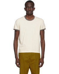 Rick Owens Off White Grey Banded T Shirt