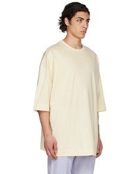 Juun.J Off White Overfit Graphic Half Sleeve T Shirt