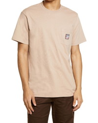 Obey Point Pocket Logo Organic Cotton T Shirt