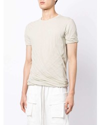Rick Owens Ruched Crew Neck T Shirt