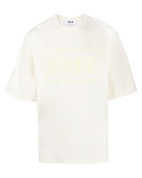 MSGM Short Sleeve Cotton T Shirt