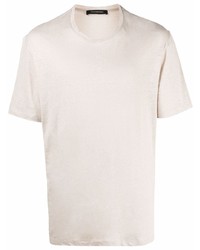 Ermenegildo Zegna Short Sleeve Linen T Shirt