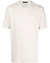 Zegna Short Sleeved Linen T Shirt