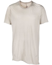 Rick Owens Slub Texture Cotton T Shirt