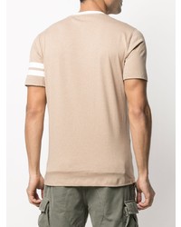 Brunello Cucinelli Stripe Sleeve T Shirt