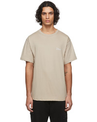 Dime Taupe Classic Small Logo T Shirt
