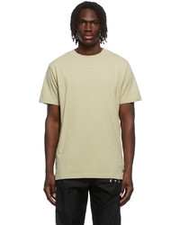 Off-White Taupe Rubber Arrow Bonded Logo T Shirt