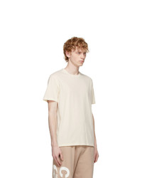 Maison Margiela Three Pack White And Off White Jersey T Shirts