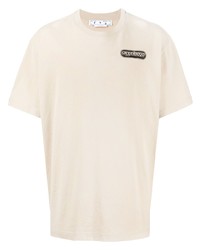 Off-White Warrior Logo Print Cotton T Shirt
