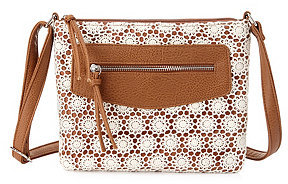 Charlotte Russe Crochet Faux Leather Cross Body Bag, $19 | Charlotte ...
