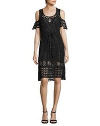 See by Chloe Cold Shoulder Crochet Dress