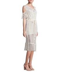 See by Chloe Cold Shoulder Crochet Dress