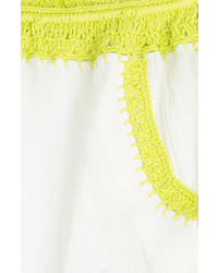 Anna Kosturova Cotton Shorts With Crochet