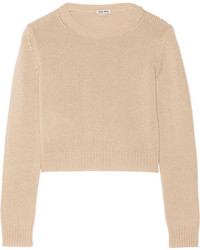 Miu Miu Cropped Cashmere Sweater | Where to buy & how to wear