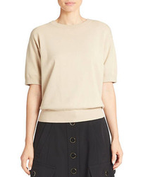 DKNY Cropped Short Sleeve Sweater