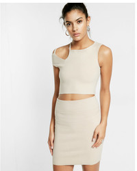 Express Asymmetrical Off The Shoulder Cropped Top