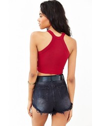 Truly Madly Deeply Fitted Cropped Tank Top