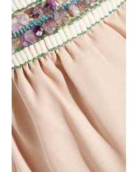 Saloni Lorna Embellished Crepe Culottes