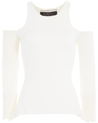 Roland Mouret Cutout Top With Mesh Paneling