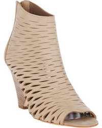 Barneys New York Cutout Ella Ankle Boots Nude