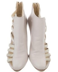 Neil Barrett Leather Cutout Ankle Boots