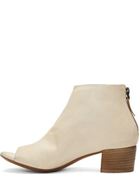 Marsèll White Leather Cut Out Bo Sandalo Ankle Boots