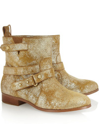 Twelfth St. By Cynthia Vincent 12th Street By Cynthia Vincent West Metallic Suede Ankle Boots