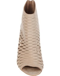 Barneys New York Cutout Ella Ankle Boots Nude