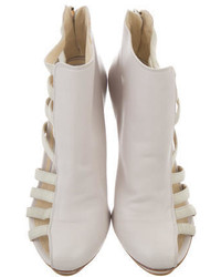 Neil Barrett Leather Cutout Ankle Boots