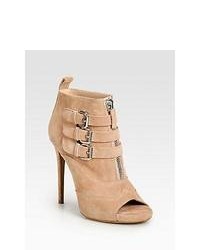 Tabitha Simmons Eva Suede Platform Ankle Boots Rose